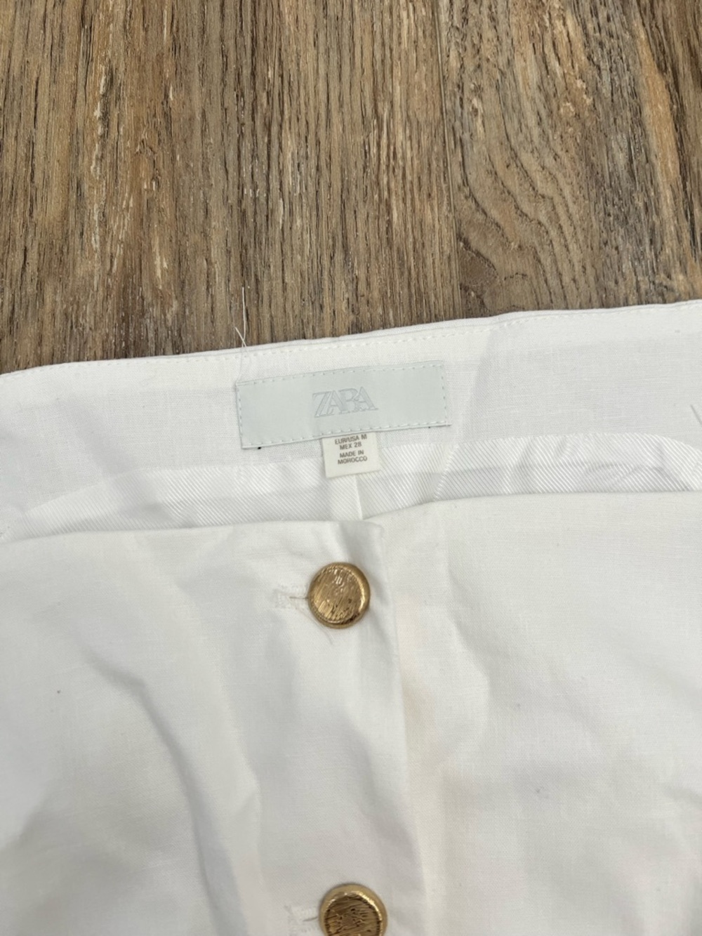 Zara Crop Tank with Gold Buttons - Picture 5 of 5